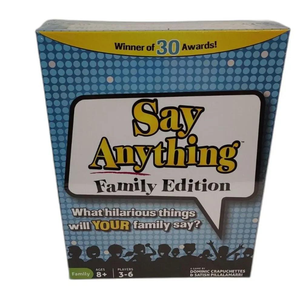 NEW! Say Anything Family Edition Board Game Sealed 3–6 Players Ages 8+